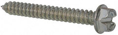 Value Collection - #12 Hex Washer Head Slotted Sheet Metal Screw - Steel, 1-3/4" Length Under Head, AISI 1016, ASME B18.6.3, ASME B18.6.4 & SAE J933, Grade 1016-1024 - Apex Tool & Supply