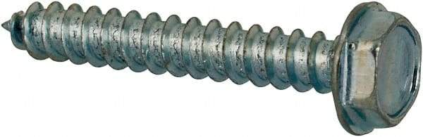 Value Collection - #4 Hex Washer Head Sheet Metal Screw - Steel, 3/4" Length Under Head, AISI 1016, ASME B18.6.3, ASME B18.6.4 & SAE J933, Grade 1016-1024 - Apex Tool & Supply