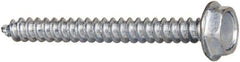 Value Collection - #6 Hex Washer Head Sheet Metal Screw - Steel, 1-1/4" Length Under Head, AISI 1016, ASME B18.6.3, ASME B18.6.4 & SAE J933, Grade 1016-1024 - Apex Tool & Supply