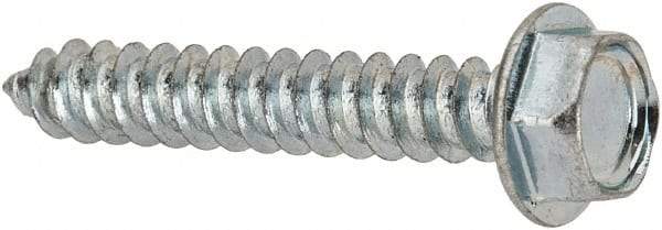 Value Collection - #8 Hex Washer Head Sheet Metal Screw - Steel, 1" Length Under Head, AISI 1016, ASME B18.6.3, ASME B18.6.4 & SAE J933, Grade 1016-1024 - Apex Tool & Supply