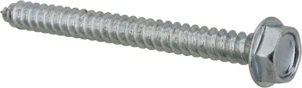 Value Collection - #10 Hex Washer Head Sheet Metal Screw - Steel, 2" Length Under Head, AISI 1016, ASME B18.6.3, ASME B18.6.4 & SAE J933, Grade 1016-1024 - Apex Tool & Supply