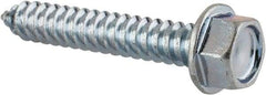 Value Collection - #14 Hex Washer Head Sheet Metal Screw - Steel, 1-1/2" Length Under Head, AISI 1016, ASME B18.6.3, ASME B18.6.4 & SAE J933, Grade 1016-1024 - Apex Tool & Supply
