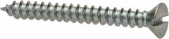 Value Collection - #6 Flat Head Slotted Sheet Metal Screw - Steel, 1-1/4" OAL, AISI 1016, ASME B18.6.3, ASME B18.6.4 & SAE J933, Grade 1016-1024 - Apex Tool & Supply