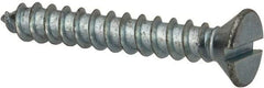 Value Collection - #12 Flat Head Slotted Sheet Metal Screw - Steel, 1-1/2" OAL, AISI 1016, ASME B18.6.3, ASME B18.6.4 & SAE J933, Grade 1016-1024 - Apex Tool & Supply