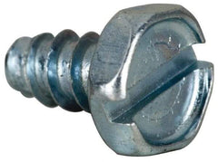 Value Collection - #6 Hex Head Slotted Sheet Metal Screw - Steel, 1/4" Length Under Head, AISI 1016, ASME B18.6.3 & SAE J933, Grade 1016-1024 - Apex Tool & Supply