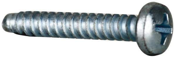 Value Collection - #8 Pan Head Phillips Sheet Metal Screw - Steel, 1" Length Under Head, AISI 1016, ASME B18.6.3, ASME B18.6.4 & SAE J933, Grade 1016-1024 - Apex Tool & Supply