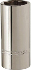 Proto - 3/8" Drive, Deep Hand Socket - 6 Points, 2-3/4" OAL, Alloy Steel, Chrome Finish - Apex Tool & Supply