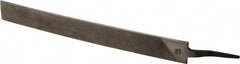 PFERD - 14" Long, Bastard Cut, Flat American-Pattern File - Single/Curved Cut, 0.38" Overall Thickness, Flexible, Tang - Apex Tool & Supply