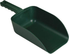 Remco - 82 oz Green Polypropylene & Semi-Ferrous Additive Flat Bottom Scoop - 5.9" Wide x 3.3" Deep Bowl, 15.1" OAL - Apex Tool & Supply