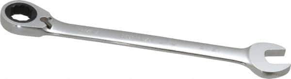 Paramount - 13/16" 12 Point Offset Combination Wrench - 15° Offset Angle, 11-5/8" OAL, Chrome Vanadium Steel, Polished Finish - Apex Tool & Supply