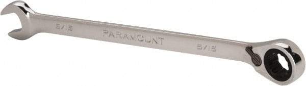 Paramount - 5/16" 12 Point Offset Combination Wrench - 15° Offset Angle, 5" OAL, Chrome Vanadium Steel, Polished Finish - Apex Tool & Supply