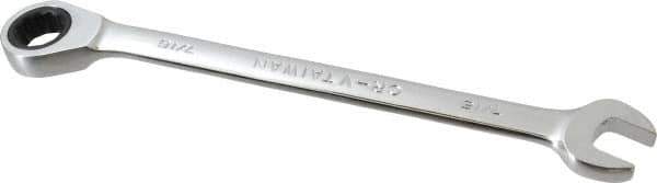 Paramount - 7/16" 12 Point Offset Combination Wrench - 15° Offset Angle, 5-1/2" OAL, Chrome Vanadium Steel, Polished Finish - Apex Tool & Supply