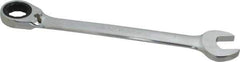 Paramount - 1" 12 Point Offset Combination Wrench - 15° Offset Angle, 12-1/2" OAL, Chrome Vanadium Steel, Polished Finish - Apex Tool & Supply