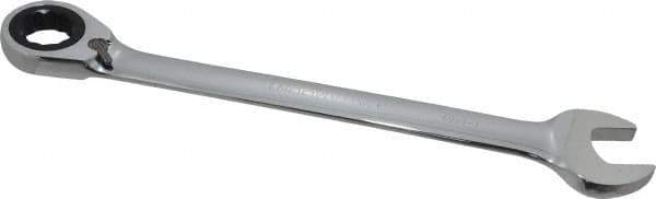 Paramount - 1-1/8" 12 Point Offset Combination Wrench - 15° Offset Angle, 15-1/2" OAL, Chrome Vanadium Steel, Polished Finish - Apex Tool & Supply
