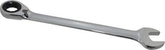 Paramount - 1-1/8" 12 Point Offset Combination Wrench - 15° Offset Angle, 15-1/2" OAL, Chrome Vanadium Steel, Polished Finish - Apex Tool & Supply
