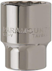 Paramount - 1-1/4", 3/4" Drive, Standard Hand Socket - 12 Points, 2-5/16" OAL - Apex Tool & Supply