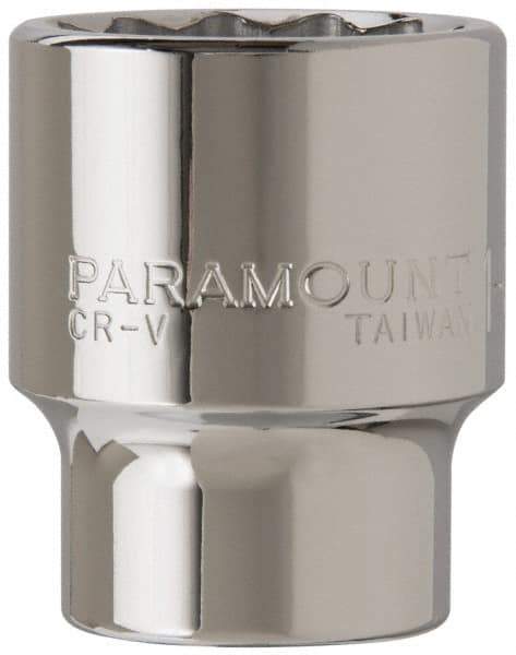 Paramount - 1-3/8", 3/4" Drive, Standard Hand Socket - 12 Points, 2-5/16" OAL - Apex Tool & Supply