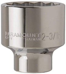 Paramount - 2-3/16", 3/4" Drive, Standard Hand Socket - 12 Points, 3-13/64" OAL - Apex Tool & Supply