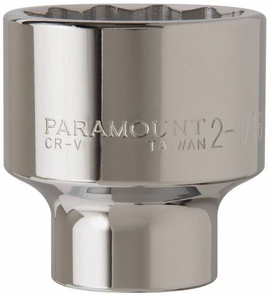 Paramount - 2-1/16", 3/4" Drive, Standard Hand Socket - 12 Points, 3-5/32" OAL - Apex Tool & Supply