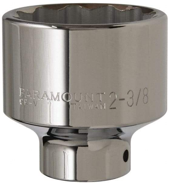 Paramount - 2-3/8", 3/4" Drive, Standard Hand Socket - 12 Points, 3-5/8" OAL - Apex Tool & Supply