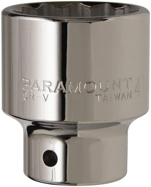 Paramount - 3/4" Drive, Standard Hand Socket - 12 Points, 2-29/32" OAL, Steel, Chrome Finish - Apex Tool & Supply