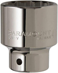 Paramount - 3/4" Drive, Standard Hand Socket - 12 Points, 2-29/32" OAL, Steel, Chrome Finish - Apex Tool & Supply