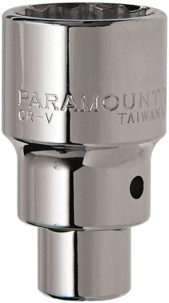 Paramount - 3/4" Drive, Standard Hand Socket - 12 Points, 2-5/8" OAL, Steel, Chrome Finish - Apex Tool & Supply