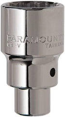 Paramount - 3/4" Drive, Standard Hand Socket - 12 Points, 2-5/8" OAL, Steel, Chrome Finish - Apex Tool & Supply