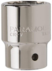 Paramount - 3/4" Drive, Standard Hand Socket - 12 Points, 2-13/32" OAL, Steel, Chrome Finish - Apex Tool & Supply