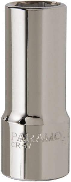Paramount - 7/8", 3/4" Drive, Deep Hand Socket - 6 Points, 3-1/2" OAL, Steel, Chrome Finish - Apex Tool & Supply