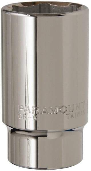 Paramount - 1-7/16", 3/4" Drive, Deep Hand Socket - 6 Points, 3-1/2" OAL, Steel, Chrome Finish - Apex Tool & Supply