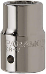 Paramount - 3/4", 3/4" Drive, Standard Hand Socket - 12 Points, 2" OAL, Chrome Finish - Apex Tool & Supply