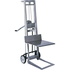 Wesco Industrial Products - 400 Lb Capacity, 40" Lift Height, Manual Winch Manually Operated Lift - Apex Tool & Supply