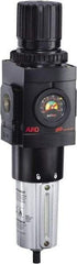 ARO/Ingersoll-Rand - 3/4" NPT Port Heavy Duty 1 Piece Filter/Regulator FRL Unit - Metal Bowl, 236 SCFM, 250 Max psi, 13.642" High x 4.091" Long, Manual Drain - Apex Tool & Supply