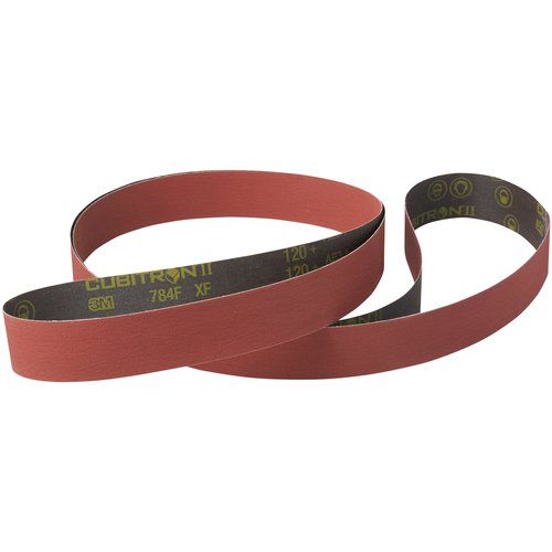 3M Cubitron ll Cloth Belt 784F 36+ YF-weight 12″ × 180″ Sine-lok Special Full-flex - Exact Industrial Supply
