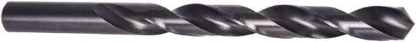 Precision Twist Drill - 17/32" 118° High Speed Steel Jobber Drill - Oxide Finish, Right Hand Cut, Spiral Flute, Straight Shank, 6-5/8" OAL, Standard Point - Apex Tool & Supply