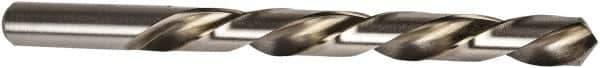 Precision Twist Drill - 3/16" 118° High Speed Steel Jobber Drill - Bright Finish, Left Hand Cut, Spiral Flute, Straight Shank, 3-1/2" OAL, Standard Point - Apex Tool & Supply