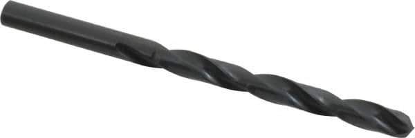 Precision Twist Drill - Letter H 135° High Speed Steel Jobber Drill - Oxide Finish, Right Hand Cut, Spiral Flute, Straight Shank, 4-1/8" OAL, Split Point - Apex Tool & Supply