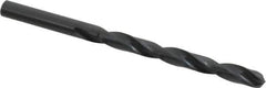 Precision Twist Drill - Letter H 135° High Speed Steel Jobber Drill - Oxide Finish, Right Hand Cut, Spiral Flute, Straight Shank, 4-1/8" OAL, Split Point - Apex Tool & Supply