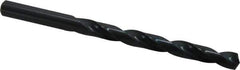 Precision Twist Drill - Letter M 135° High Speed Steel Jobber Drill - Oxide Finish, Right Hand Cut, Spiral Flute, Straight Shank, 4-3/8" OAL, Split Point - Apex Tool & Supply