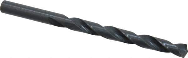 Precision Twist Drill - Letter Q 135° High Speed Steel Jobber Drill - Oxide Finish, Right Hand Cut, Spiral Flute, Straight Shank, 4-3/4" OAL, Split Point - Apex Tool & Supply