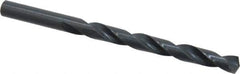 Precision Twist Drill - Letter Q 135° High Speed Steel Jobber Drill - Oxide Finish, Right Hand Cut, Spiral Flute, Straight Shank, 4-3/4" OAL, Split Point - Apex Tool & Supply