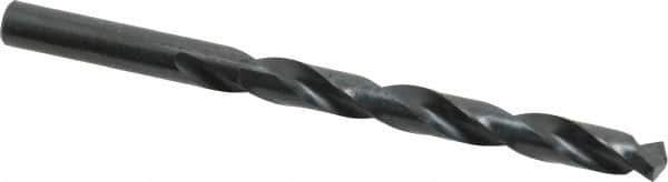 Precision Twist Drill - Letter R 135° High Speed Steel Jobber Drill - Oxide Finish, Right Hand Cut, Spiral Flute, Straight Shank, 4-3/4" OAL, Split Point - Apex Tool & Supply