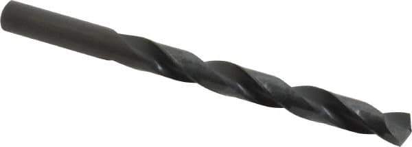 Precision Twist Drill - Letter Z 135° High Speed Steel Jobber Drill - Oxide Finish, Right Hand Cut, Spiral Flute, Straight Shank, 5-1/4" OAL, Split Point - Apex Tool & Supply