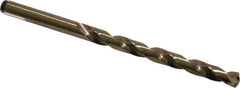 Precision Twist Drill - 0.234" 135° Cobalt Jobber Drill - Oxide/Gold Finish, Right Hand Cut, Spiral Flute, Straight Shank, 3-7/8" OAL, Split Point - Apex Tool & Supply
