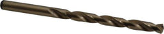 Precision Twist Drill - 0.266" 135° Cobalt Jobber Drill - Oxide/Gold Finish, Right Hand Cut, Spiral Flute, Straight Shank, 4-1/8" OAL, Split Point - Apex Tool & Supply