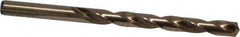 Precision Twist Drill - 0.295" 135° Cobalt Jobber Drill - Oxide/Gold Finish, Right Hand Cut, Spiral Flute, Straight Shank, 4-3/8" OAL, Split Point - Apex Tool & Supply