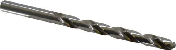 Precision Twist Drill - Letter K 118° High Speed Steel Jobber Drill - Bright Finish, Right Hand Cut, Spiral Flute, Straight Shank, 4-1/4" OAL, Standard Point - Apex Tool & Supply