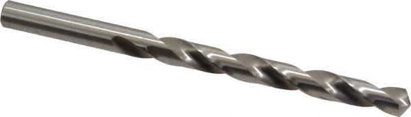 Precision Twist Drill - Letter Q 118° High Speed Steel Jobber Drill - Bright Finish, Right Hand Cut, Spiral Flute, Straight Shank, 4-3/4" OAL, Standard Point - Apex Tool & Supply