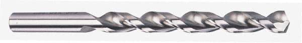 Chicago-Latrobe - 7/32" 135° High Speed Steel Jobber Drill - Bright Finish, Right Hand Cut, Parabolic Flute, Straight Shank, 3-3/4" OAL, Notched Point - Apex Tool & Supply